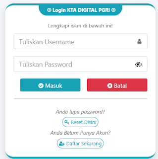 Register PGRI Manggarai Timur - Persatuan Guru Republik Indonesia Cabang Manggarai Timur